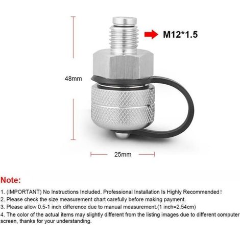 Schnellablassventil aus Aluminiumlegierung für Fahrzeugmodifikationen, M12, M14, M16, M20, Direktversand möglich (1/4)
