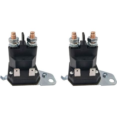 Set di 2 connettori elettromagnetici per trattorino tagliaerba 12V 100A 4 terminali 762-1261-211-50 762-1261-211-51 (1/4)