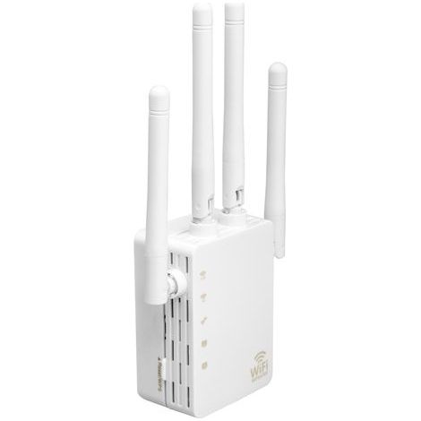 Extension WiFi, intensificateur de signal WiFi double bande 5G 1200 Mbps le plus rapide, adapté aux familles, l'extension à distance couvre 8 500 pieds carrés et 40 appareils, répéteurs Internet sans (1/5)