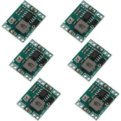 6 Pièces MP1584EN Module DC-DC Buck Converter, 4,5V à 28V à 0,8V à 20V, Step Down Converter Réglable 12V 9V 5V 3V, Régulateur de Tension 12V pour Arduino LED DIY Caméra Véhicule Drone Compact (1/5)