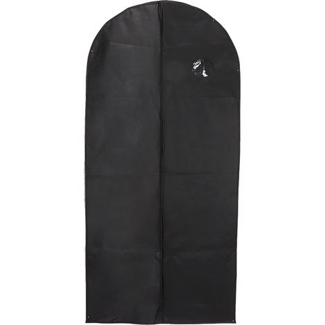 Housse De Vêtement En Tissu Non Tissé - Protection Anti-Poussière Respirante Pour Garde-Robe - Taille Moyenne Noire - Lot De 1 (1/5)