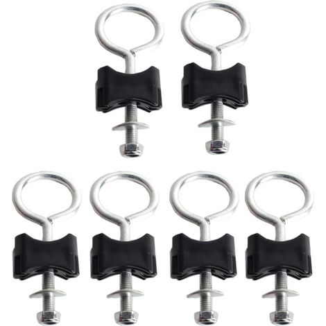 Accesorios para trampolín Tornillos para trampolín Tornillos para fijar el trampolín Adecuado para trampolines grandes 6 piezas (1/4)