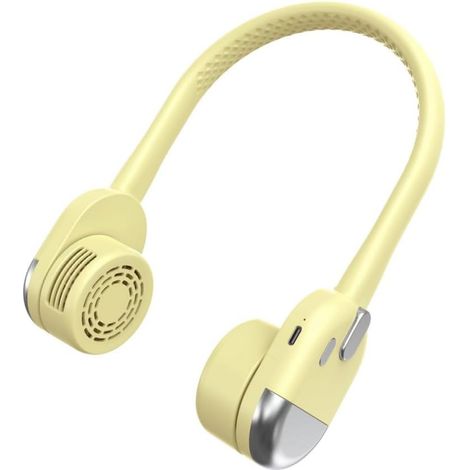 Ventilador De Cuello - Ventilador USB Recargable De 800 Mah - Diseño Sin Aspas Silencioso - Ajuste 360° En Silicona - Para Interior Y Exterior - 35 X 9 X 6 Cm (1/5)