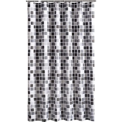 Shower Curtain 200 x 240 cm (L x H), Anti-Mould, Anti-Bacterial, Water-Repellent Shower Curtain with Soft Polyester Fabric, Bath Curtains with Beautiful Patterns for Bathroom Toilet (1/3)