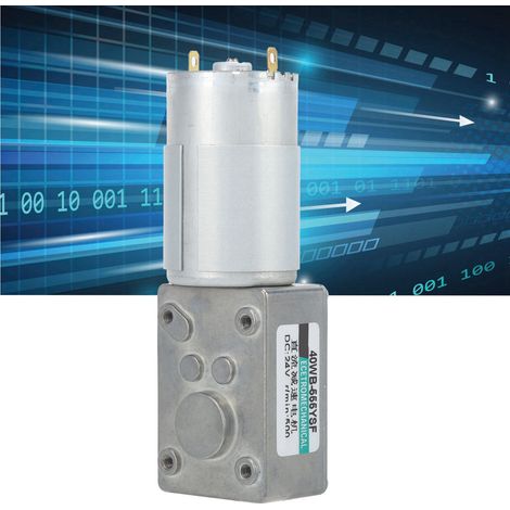XD40WB-555YSF Schneckengetriebemotor, drehmomentstarker, drehzahlgeregelter Gleichstrommotor, bidirektionaler Mikromotor mit niedriger Drehzahl, 24 V DC, 500 U/min (1/5)