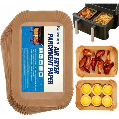 120 Papier Cuisson Friteuse Air Ninja Dual Zone AF300EU AF400EU Princess 14x22cm Jetable Antiadhésif (1/5)