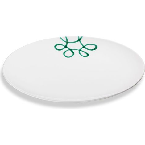Gmundner Ceramics Pur Flamed Green, fuente ovalada (33x26cm)