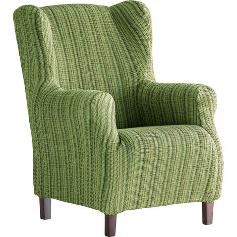 Housse de Fauteuil élastique À Oreilles 33x42x8 cm Vert (1/5)