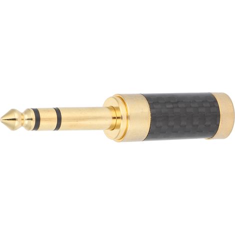 Connecteur mâle de remplacement 6,35 mm à deux canaux pour réparation de câble audio de microphone et haut-parleur