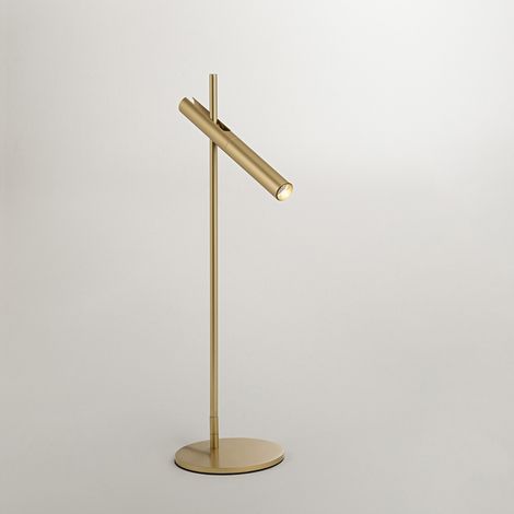 Lampada Da Tavolo Moderna Sniper Metallo Oro Led 6W Dimmerabile Ip20 (1/3)