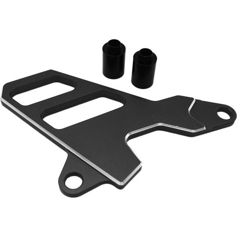 Protector de cadena Defender de aluminio CNC con acabado anodizado. Protección eficaz. Fácil instalación para LTZ400 2003-2014, color negro.