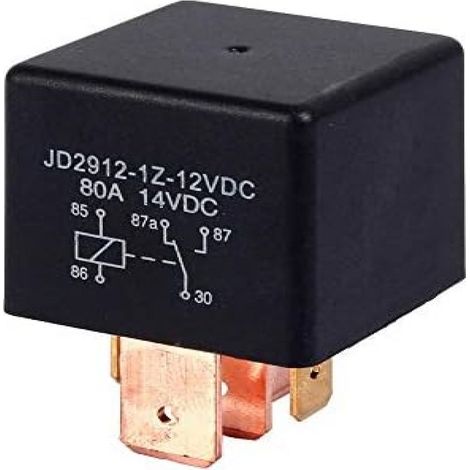 Relais Automobile 12 V 80 A 5 Broches - Pour Voiture Camion Fourgon Bateau - Répartiteur de Charge (1/5)