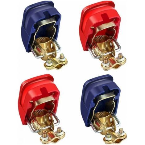 QORVA-2 Pairs Cosses Batterie Serrage Rapide,12V Connecteur de Batterie à Dégagement Rapide,Convient pour Voitures Camions Navires