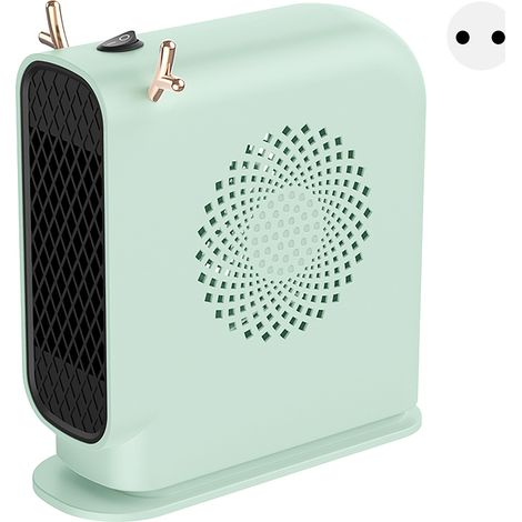 Radiateur électrique portable chauffage rapide polyvalent pour maison bureau hiver fournitures vert prise UE 220V (1/5)