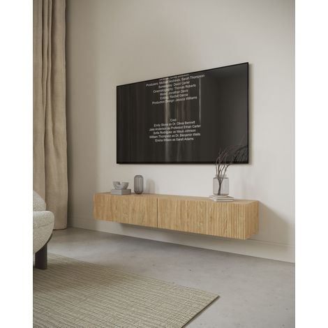 Selsey Nolie - TV-Hängeboard 2-türig, Eichenholzoptik, 175 cm (1/3)