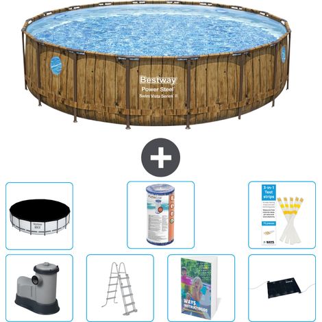 Bestway Bestway Power Steel Ronde - 549x122 cm - 8-pièces  S619