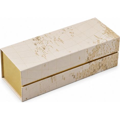 L'Arcolaio Scatola Degustazione Mappamondo 16,5 x 6 x 5,5 Cm Bianco Oro 1 Pz (1/2)