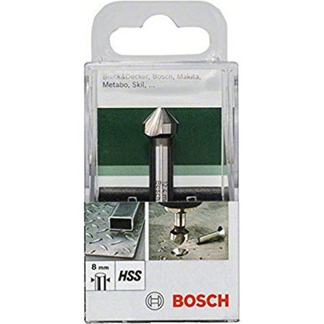 Bosch 2609255122 - Svasatore HSS, M5, da 12 x 56 mm, taglienti a 90° (1/4)