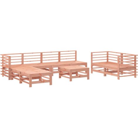 Maison Exclusive - Set Salotto da Giardino 9 pz in Legno Massello di Douglas (1/5)