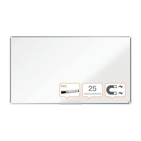 Tableau blanc Widescreen Premium Plus émaillé - 85' - 188 x 106 cm - Nobo (1/5)