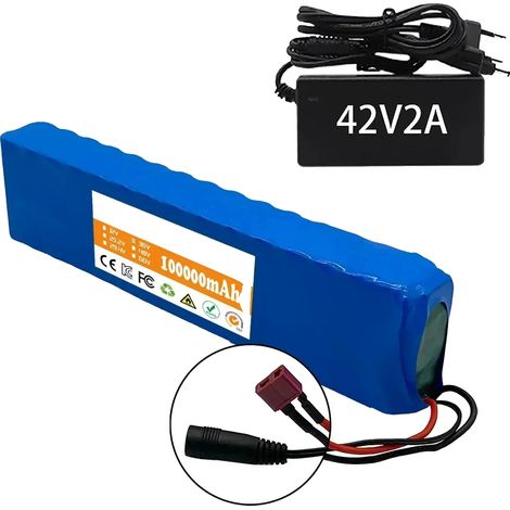 Batería de iones de litio con capacidad de 10,5 Ah, compatible con los modelos FIIDO y T-DC. (1/2)