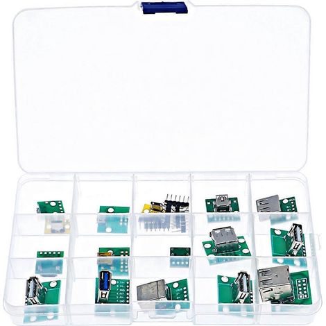 Connecteur mini USB vers DIP avec carte PCB-- (1/5)