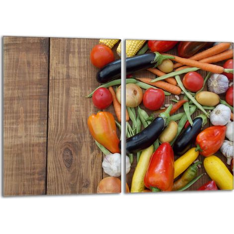 Placa protectora de vidrio para estufa 2x40x52 Verduras (1/5)