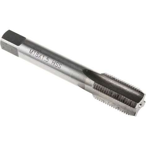 Taraud M18, pas de 1.5mm, Fin métrique, HSS ( Prix pour 1 ) (1/3)
