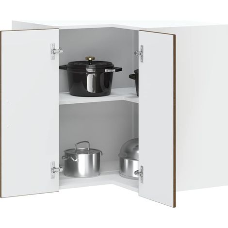 Küchen-Eckhängeschrank Kalmar Braun Eichen-Optik Holzwerkstoff