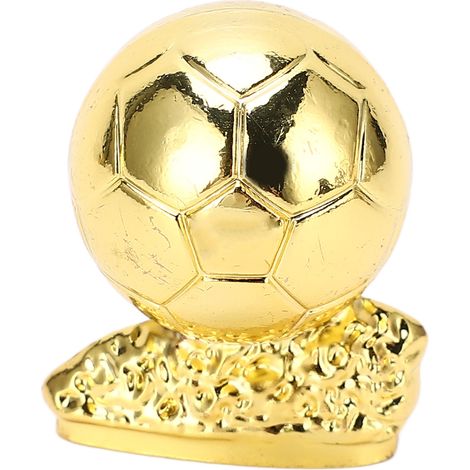 Figurine souvenir de match de football en métal, boule dorée de 3 cm, décoration pour supporters