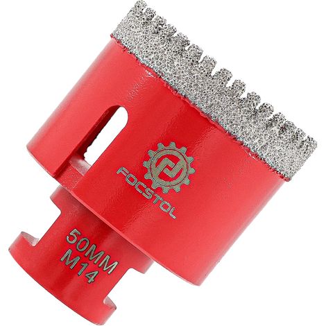 Foret Diamant Carrelage 50mm Scie Cloche Diamant pour Porcelaine Céramique Carrelage Marbre Granit M14 Filetage pour Meuleuse d'Angle (1/5)