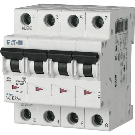 Interruptor Eaton faz-c25 25A 4 polos curva C (1/3)