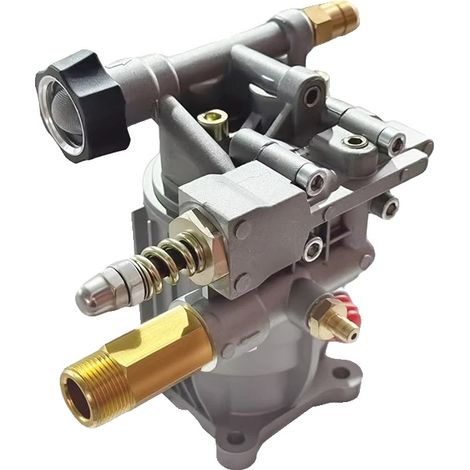 Bomba para hidrolavadora de alta presión, 2600-3200 psi, 2.2-2.4 GPM, eje horizontal de 3/4", carcasa de aluminio anodizado, compatible con varios modelos. (1/5)