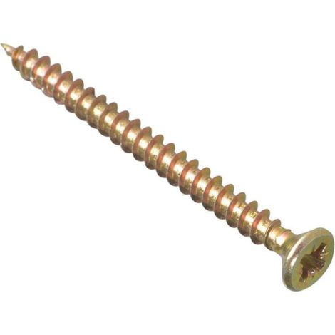 ForgeFix Multi-Purpose Pozi Compatible Screw CSK ST ZYP 4.5 x 50mm Box 200