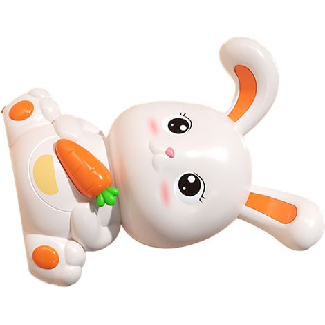 Sparschwein in Hasenform aus Kunststoff, niedliches Hasenmotiv, bruchsicher, großes Fassungsvermögen, Kinder-Spardose, Geschenk (1/5)