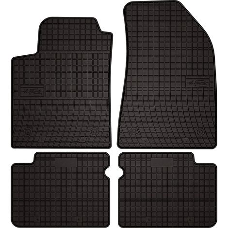Tappetini in gomma per auto: Fiat Bravo II hatchback (2007-2012) - neri, su misura (1/5)