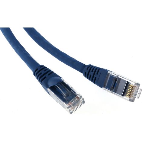 Câble cat 6 Avec connecteur / , U/UTP, gaine LSZH Bleu, 5m ( Prix pour 1 )