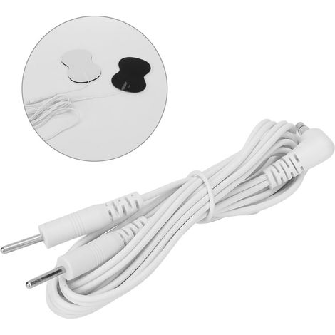 10 fils câbles électrodes DC 3.5mm pour appareil TENS, électrostimulateur et machine de physiothérapie (1/5)