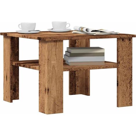 Couchtisch Altholz-Optik 60x60x42 cm Holzwerkstoff