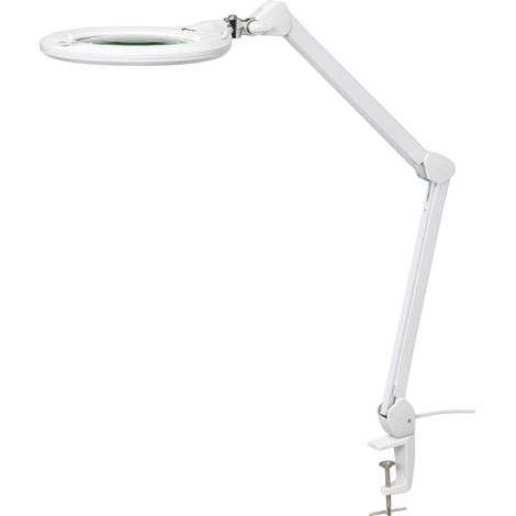 [GEBRAUCHT] B-Ware Toolcraft Lupenleuchte Vergrößerungslampe Led Tischklemme Glaslinse Kaltweiß
