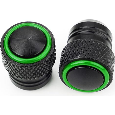 pour Z900 RS Z800 Z750 Z650 Z500 Z400 Z1000/SX Ninja 650 500 400 ZX4RR ZX6R ZX10R ninja1000SX Versys650 ER6N ER6F Accessoires Moto Capuchons de Valve de Roue Valve de Pneu (Vert) (1/5)
