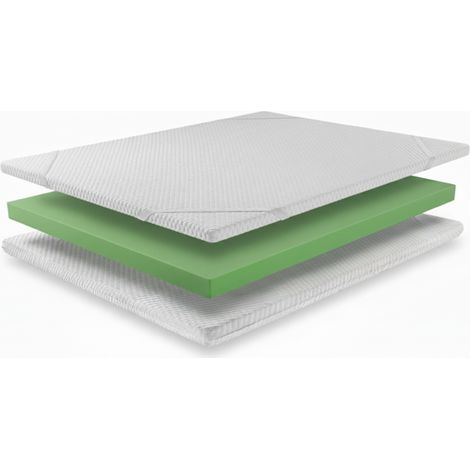 Topper matrimoniale in Memory Foam 5 cm Sfoderabile - Misura: 180x200 King size xxl