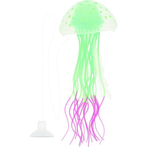 Adorable Jellyfish Decor Aquarium Accessory for Decor Green Silicone (1/4)