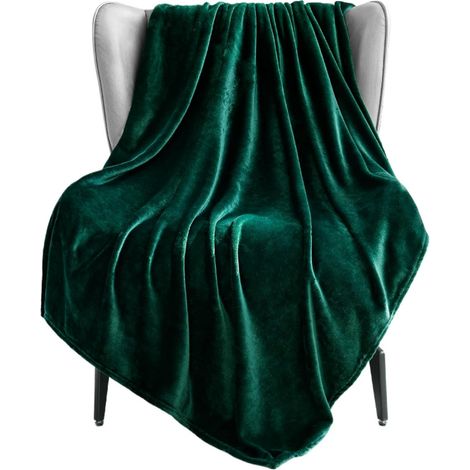 1 Couverture en microfibre polaire 300 GSM double face douce et chaude anti-boulochage pour lit Full Queen (1/5)