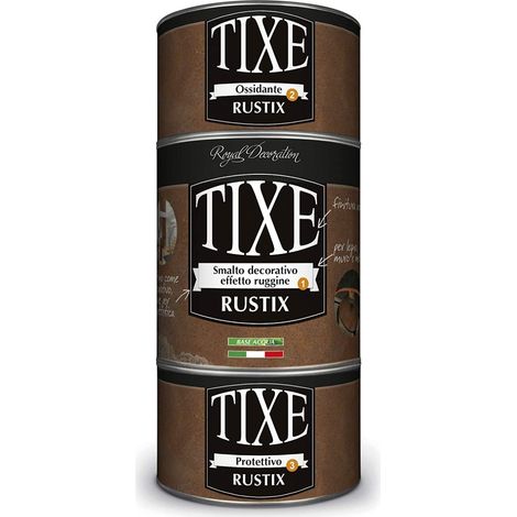 Smalto decorativo effetto ruggine Tixe Rustix ferro ossidato lt. 1 (1/10)