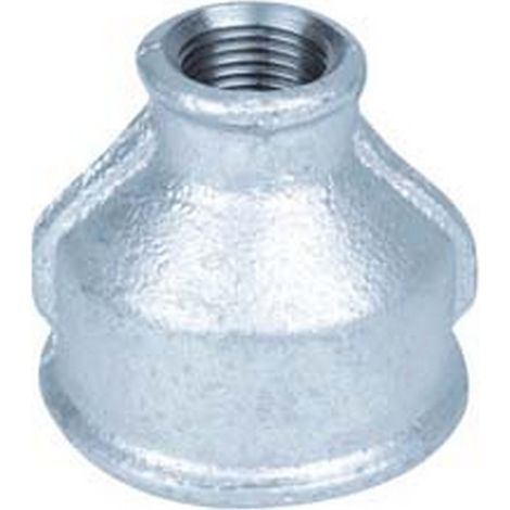 10PZ MANICOTTO RIDOTTO FF IN GHISA ZINCATA - F 3/4" F 1/2"