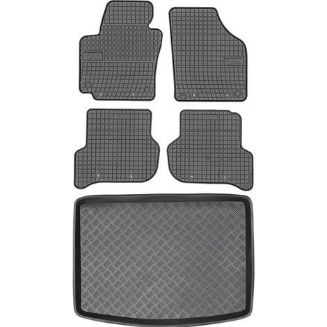 Juego de alfombrillas de goma para coche y maletero para Seat Altea Minivan (2004-2015). (1/5)