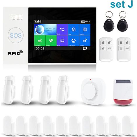 Système d'alarme - Tuya - SET J - Wifi - GSM - Écran tactile 4.3" (1/5)