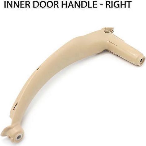 Poignées de porte intérieures gauche/droite pour BMW X5 X6 E70 E71 E72 (2008-2013) - Cache de poignée de panneau de porte Poignées de porte intérieures - Beige droit (1/4)