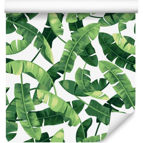 Papier peint à motifs de feuilles de bananier pour salon et chambre 50x1000 cm (1/5)